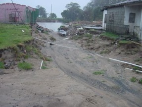 destrucion huracan beta en comunidad guadalupe